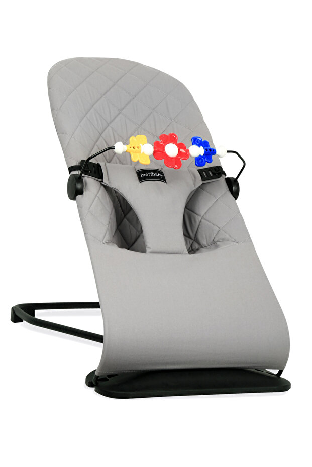 merfbaby Cotton Oyuncaklı Ana Kucağı - Gri