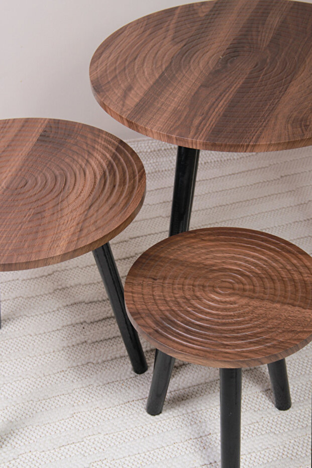 طقم طاولات قهوة جانبية - 8