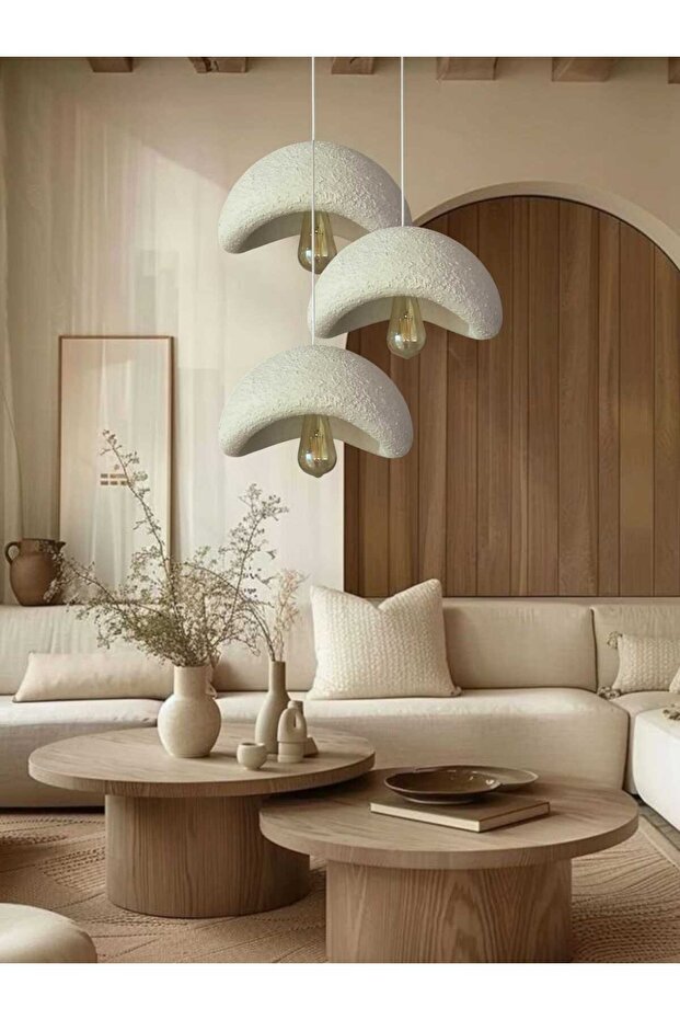 Sarkıt avize bohem tarzı beton tekli sarkıt avize 30 cm - 4