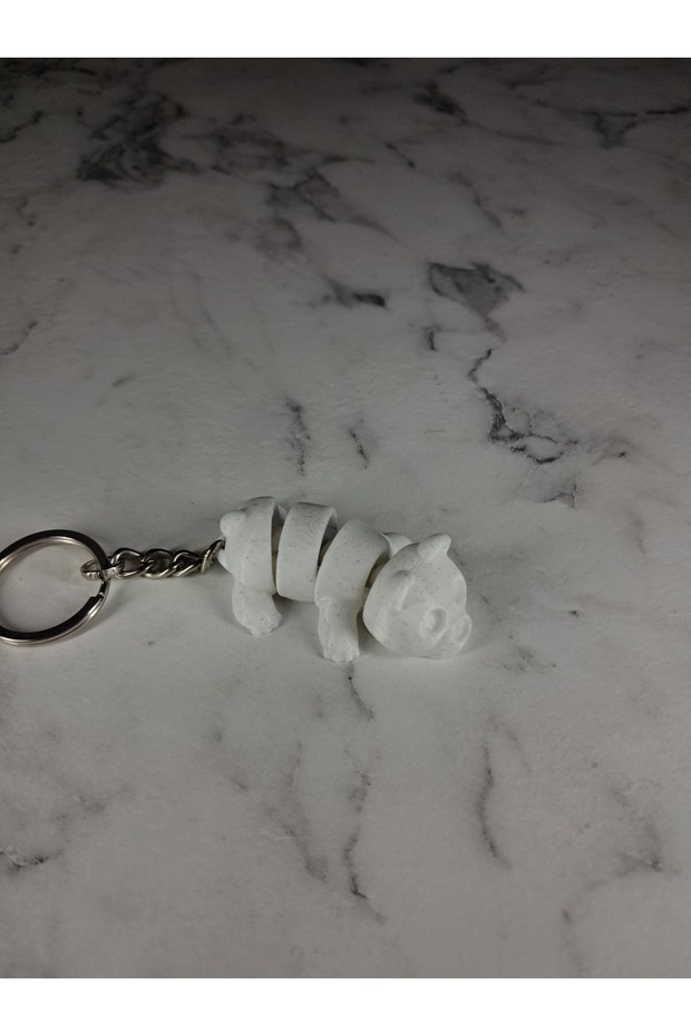 Teddy Bear Model Cute Movable 3D Keychain