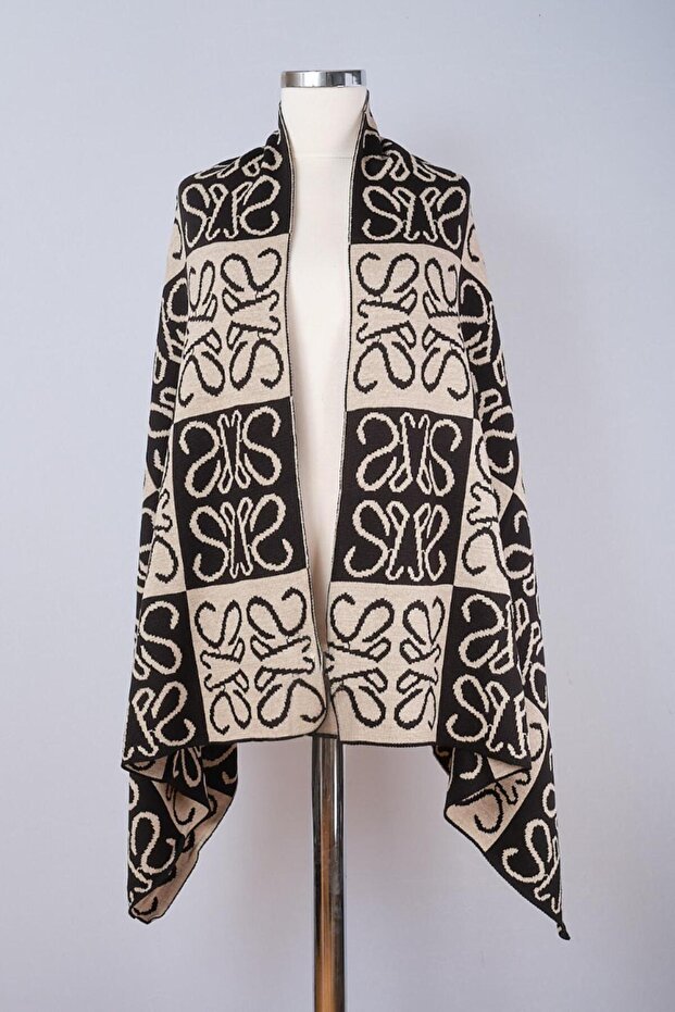 شال تريكو منقوش على الوجهين - 2