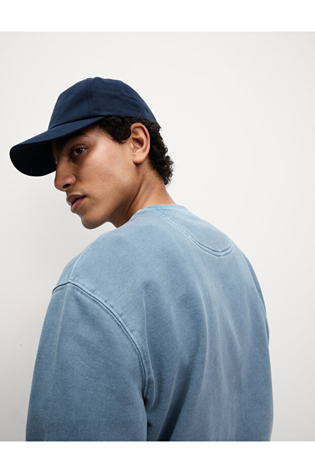 Saf Pamuklu Sweatshirt - 3