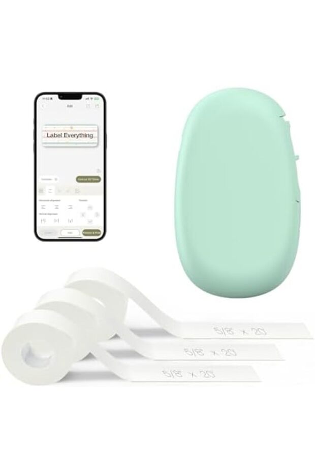 E10 Bluetooth Label Maker Machine with 3 Continuous Waterproof Label, Portable Inkless Label - 2