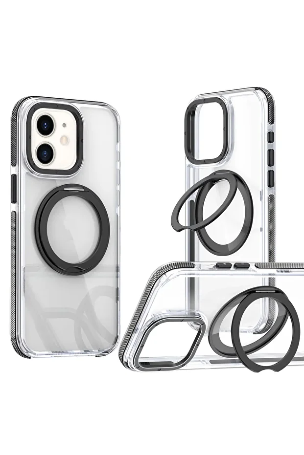 حافظة هاتف فاخرة للغاية ممتصة للصدمات متوافقة مع iPhone 11 مع ميزة الحامل - 1