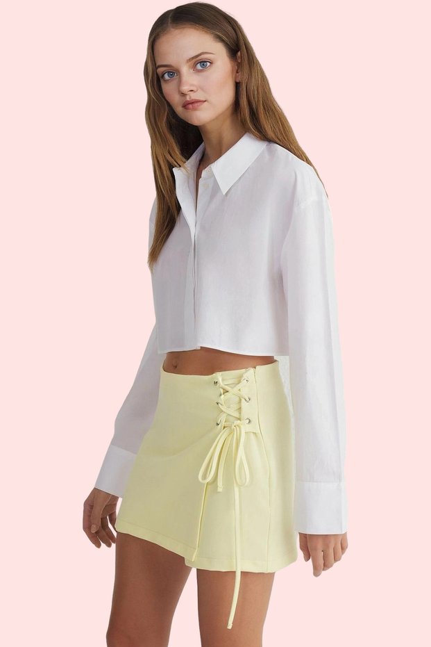 Women's Fashion Shorts Skirt Woven Finike Short Size Casual Combinations Weekend Summer Shorts