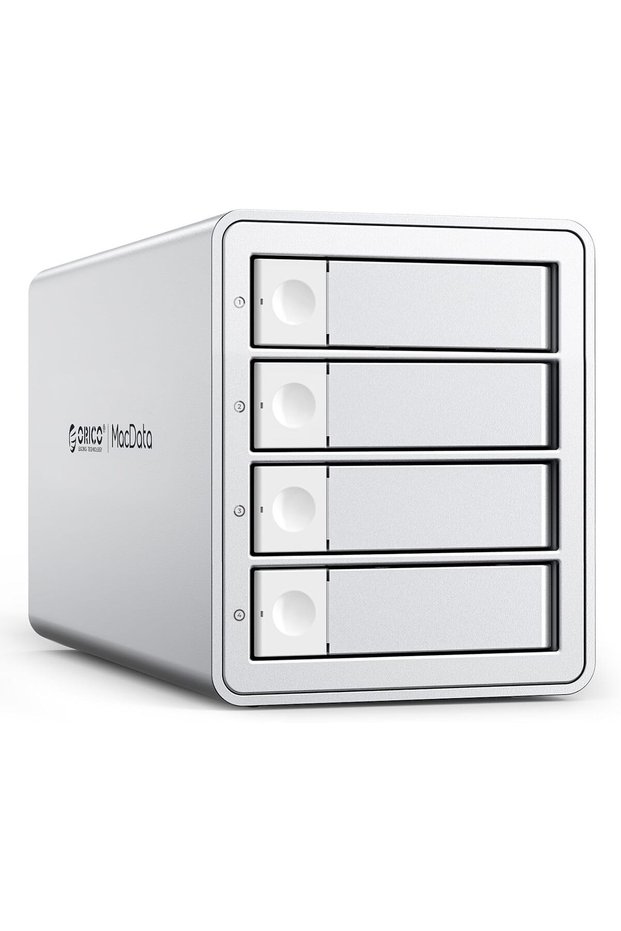 Daisy Chain 4 Bay Hard Drive Enclosure USB 3.1 Gen 2 Aluminum Das Enclosure Support 22TB and E top-n