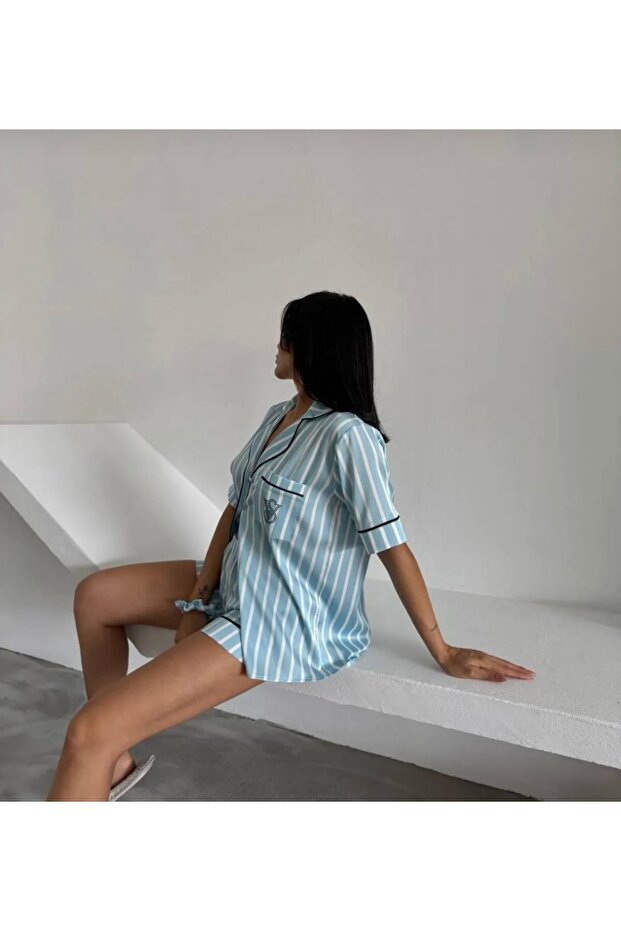 Şortlu Pijama Takımı - 2