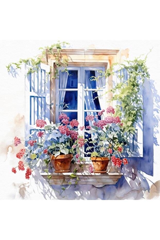 MEDITERRANEAN WINDOWS DESENLİ KAĞIT PEÇETE - 1