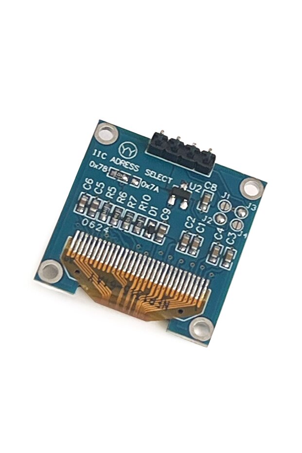 0.96" Mavi Yeşil Dual Color OLED LCD Ekran I2C IIC Communication Display - 6