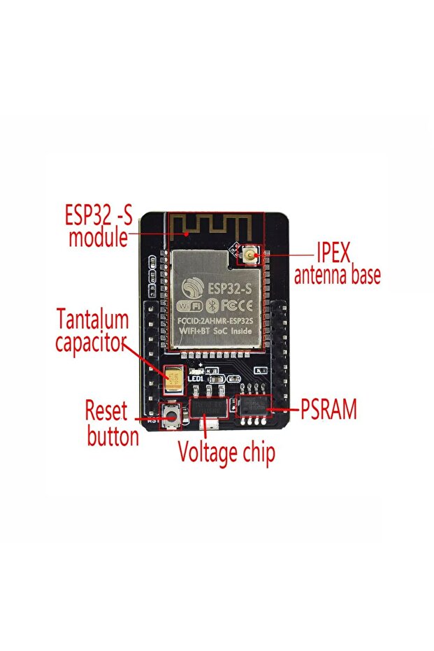 ESP32-CAM WiFi Bluetooth Geliştirme Kartı - 6