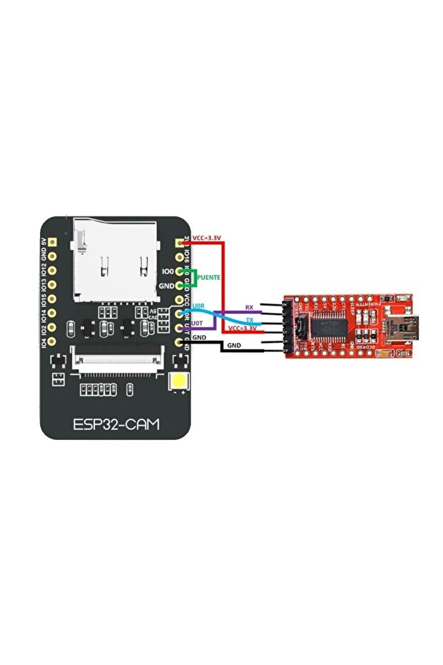 ESP32-CAM WiFi Bluetooth Geliştirme Kartı - 7