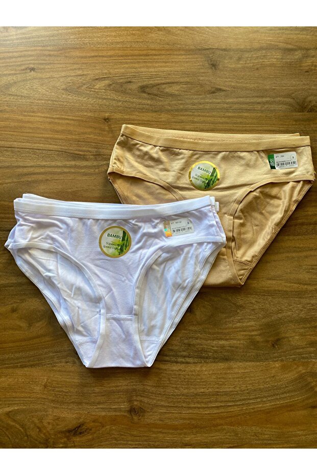 سراويل داخلية نسائية من الخيزران مصنوعة من قماش حريري فائق النعومة يسمح بمرور الهواء، عبوة من 6 قطع