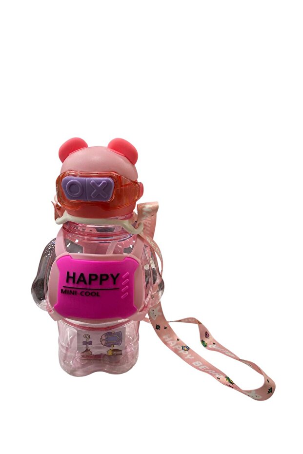 Cool Flask Hanging Drawstring Flask with Straw - 1