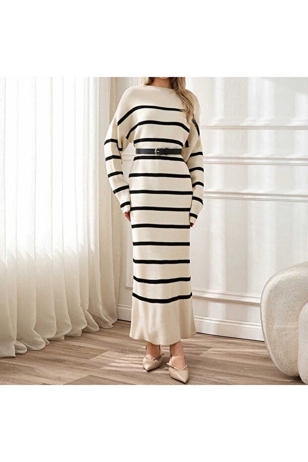 Rochie oversize cu dungi - 3