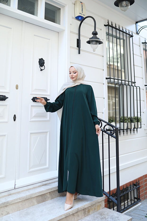 Lalezar Duru أكمام أنيقة من حرير المدينة مع أكمام مطاطية - 4