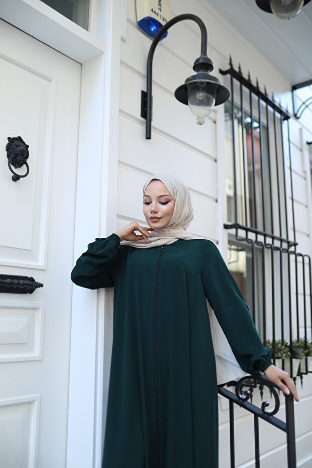 Lalezar Duru أكمام أنيقة من حرير المدينة مع أكمام مطاطية - 5