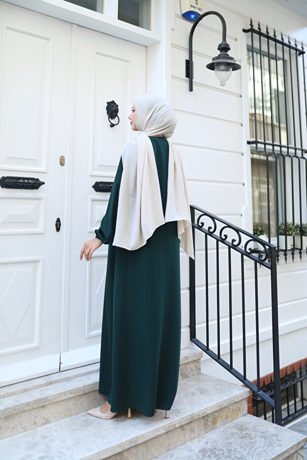 Lalezar Duru أكمام أنيقة من حرير المدينة مع أكمام مطاطية - 8