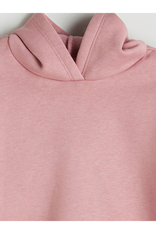 Pembe Kapüşonlu Kız Çocuk Eşofman Takım - 3