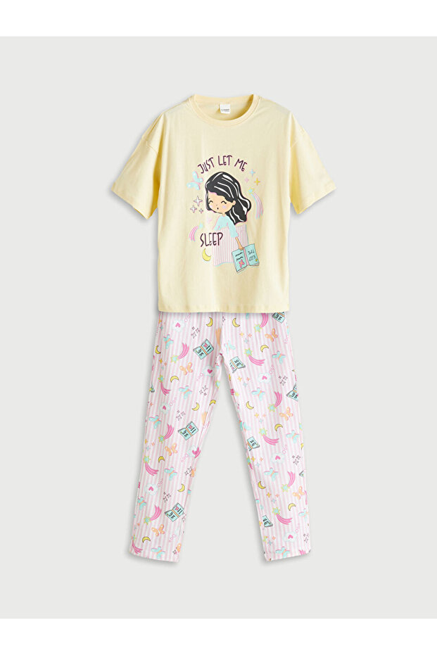Bisiklet Yaka Kız Çocuk Pijama - 4