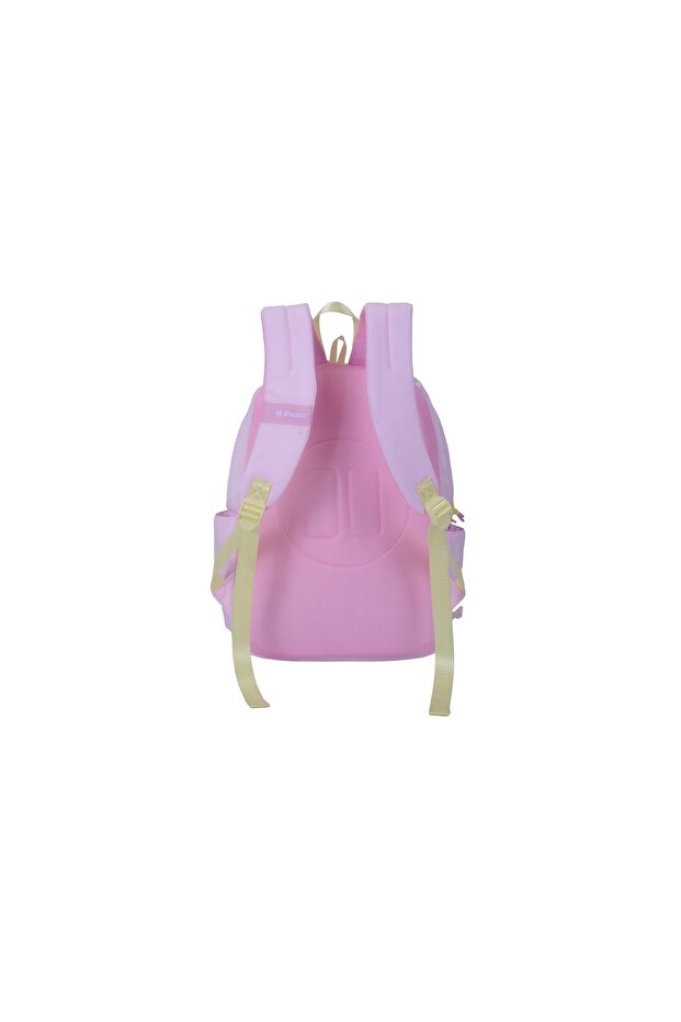 حقيبة ظهر 17 بوصة مع حافظة أقلام وجيب وردي - 4