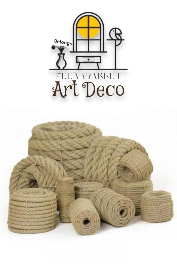 5 mm 10 meters Premium Quality Jute rope Jute Rope - Decoration rope - Hobby rope