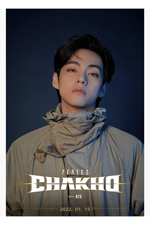 Bts Taehyung (v) 7 مصير تشاكو اللوحة الخشبية ملصق ديكور Code971