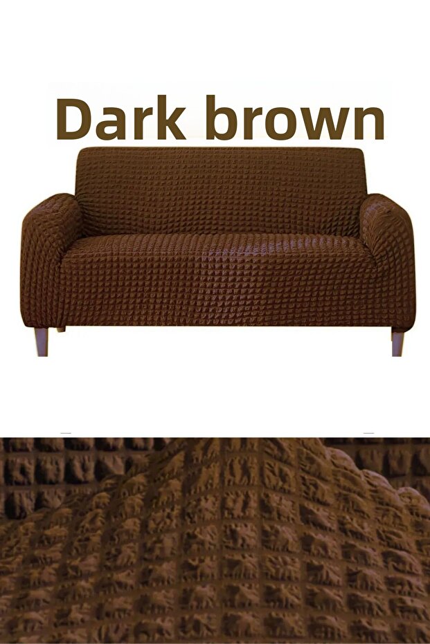Bürümcük 3-Person Sofa Cover Length Without Skirt Stretch Flexible Elastic Sofa Bed Sofa Cover