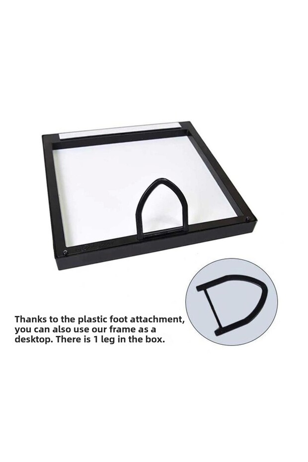 إطار مربع أبيض - 3 قطع - 7