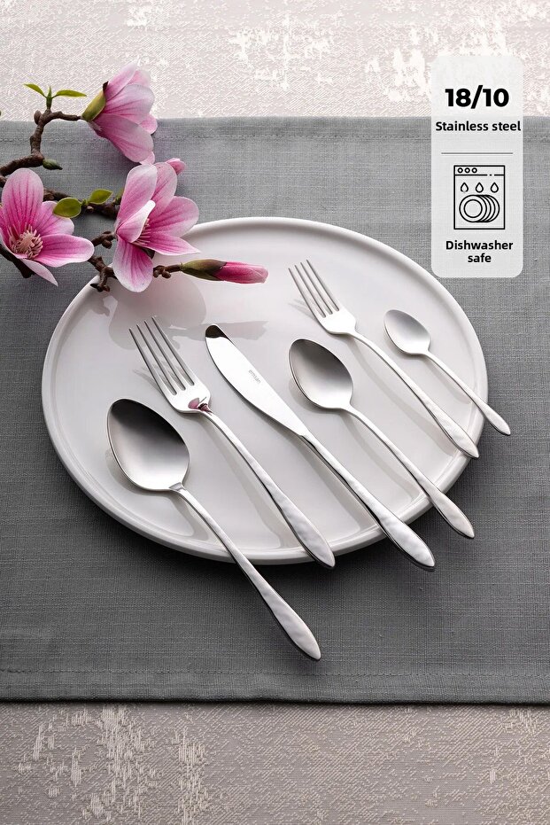 Acacia 72 Piece 12 Person Boxed Cutlery Set