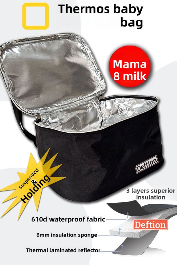 Thermos Baby Milk Food Carry Care Bag Thermal Meal Handbag Travel Thermal Insulated Waterproof