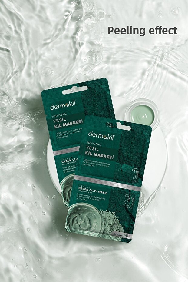 Green Clay Mask (Peeling Effect) 2*7.5 ml - 2