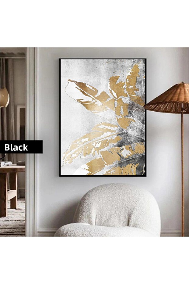 Amazing | Leaf Pattern Gray Bronze Elegant Model | Framed Tempered Glass Table Single Vertical