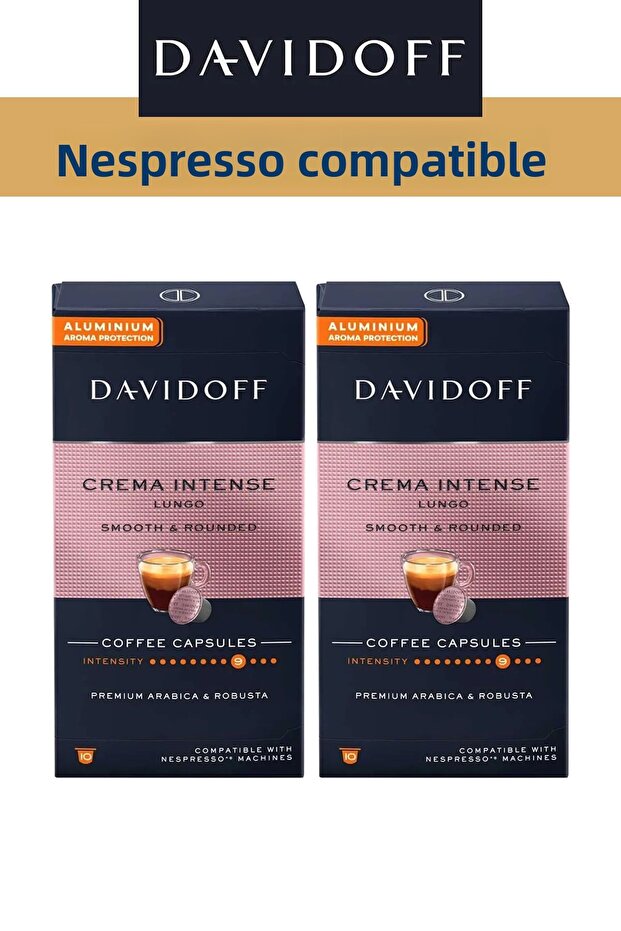 Nespresso Compatible Capsule Coffee Crema Intense 2 X 10 Pieces