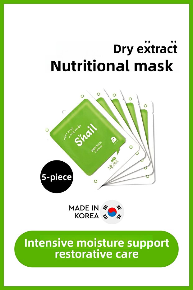 On Snail Mask Snail Essence Face Mask Pack of 5