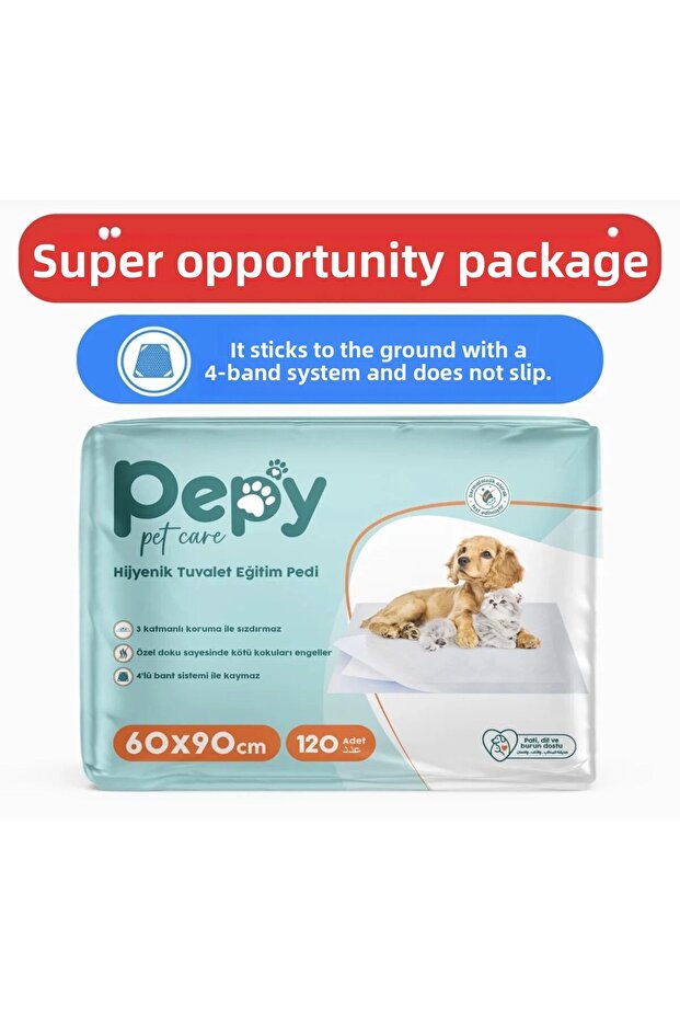 60x90 Hygienic Toilet Training Pad 30s 4 Pack 120 Pieces