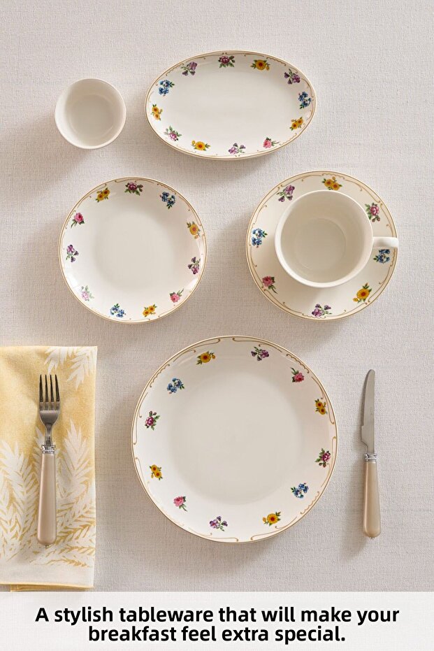 Forever Bone Natty 26dílná snídaňová sada pro 6 osob - 4