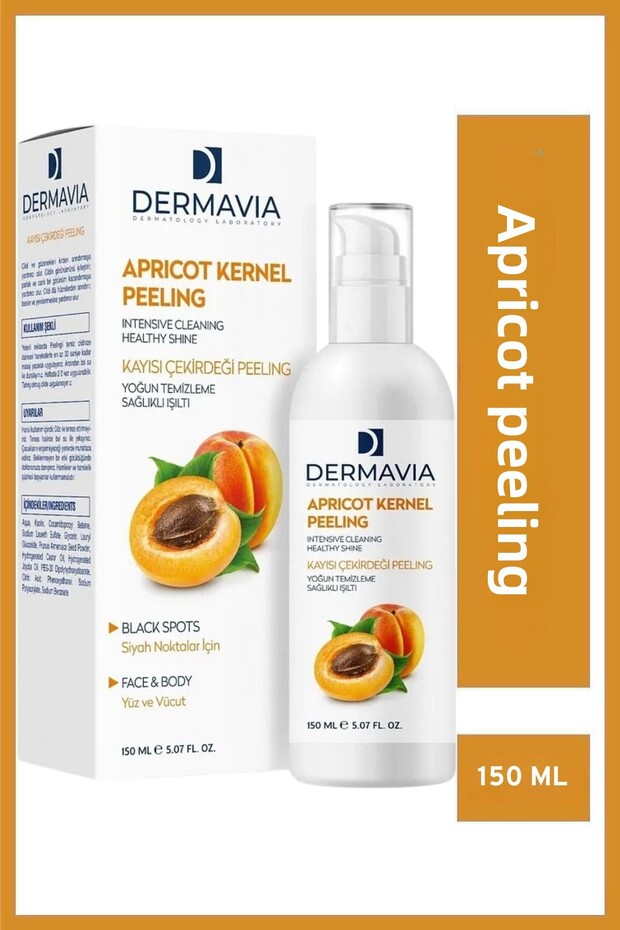 Apricot Seed Peeling 150ml - Anti-Ingrown Hair and Strawberry Leg Body Peeling after Hair Removal