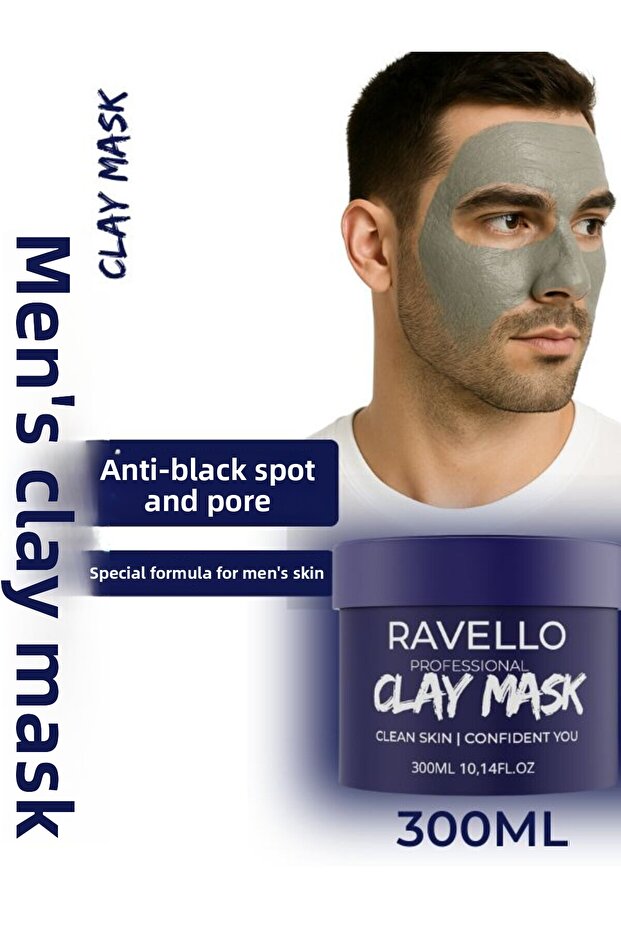 Men's Clay Mask 300ml – Pore Firming & Anti-Blackhead