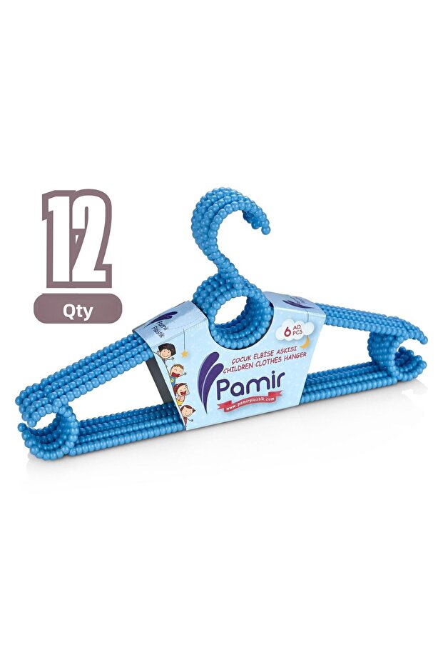 12 Pieces of Beaded Children's and Baby Clothes Hangers
