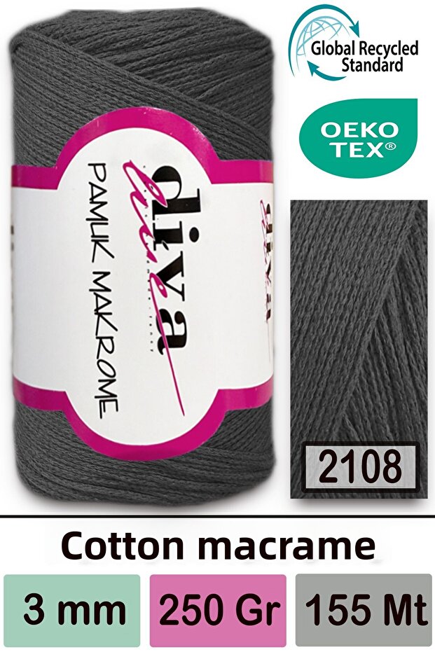 ديفا قطن مكرامية 2108 أنثراسايت - 1