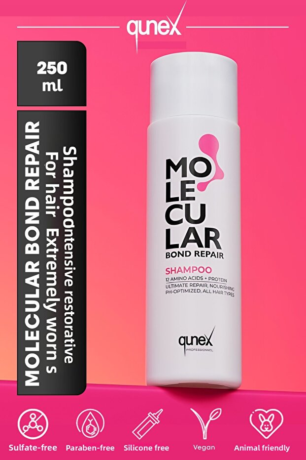 Bond Repair Intensive Repair Sulfate-Free Molecular Shampoo for Extremely Damaged Burnt Hair 250ml