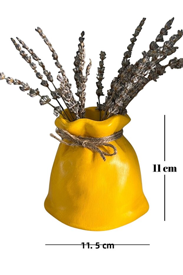 Handmade Rustic Decorative Vase – Bundle Shaped Ceramic Look Home Accessory - 3