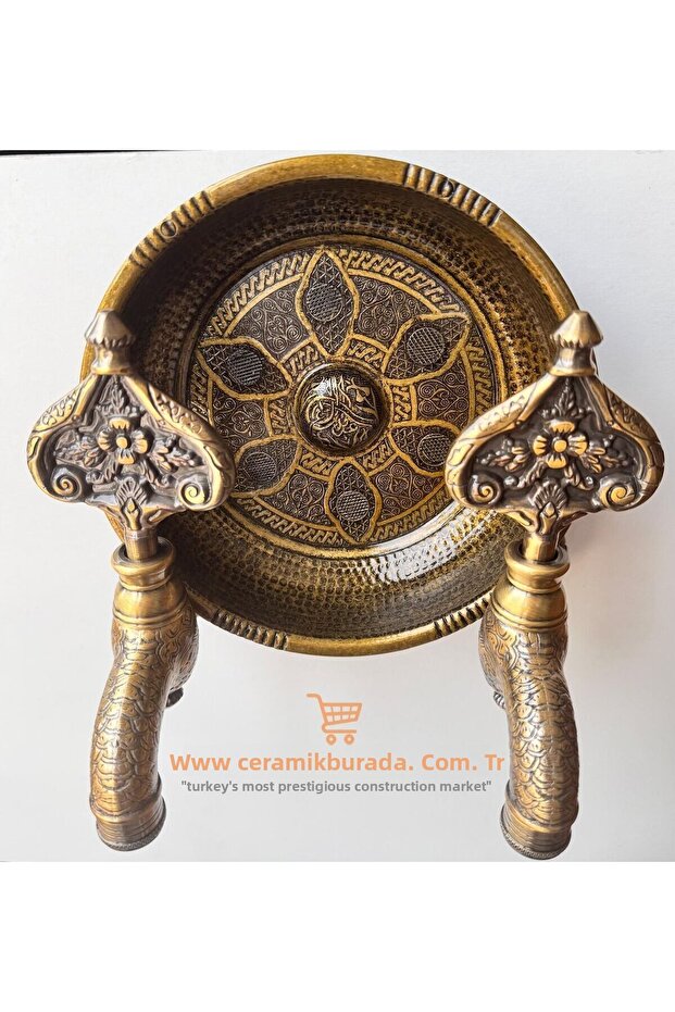 Sb Turkish Bath Stone Double Patterned Special Ottoman Tap Antique