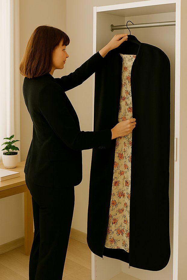 Evening Dress Cover Gamboç 60x160 Black Interlining Nonvoven