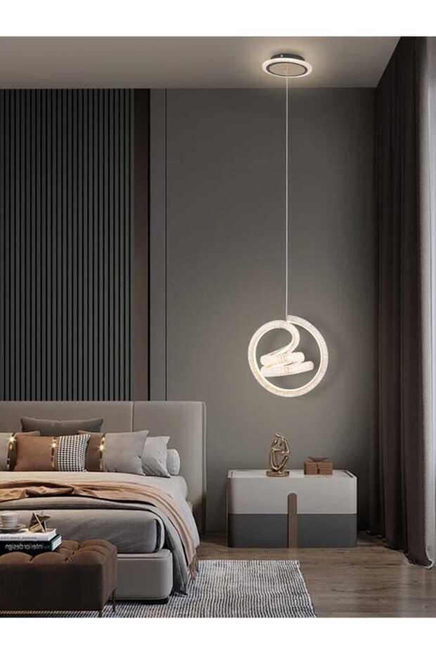 مصباح LED حديث 60 واط مع قاعدة إضاءة 6496-1، 3 أوضاع إضاءة، طول قابل للتعديل 180 سم