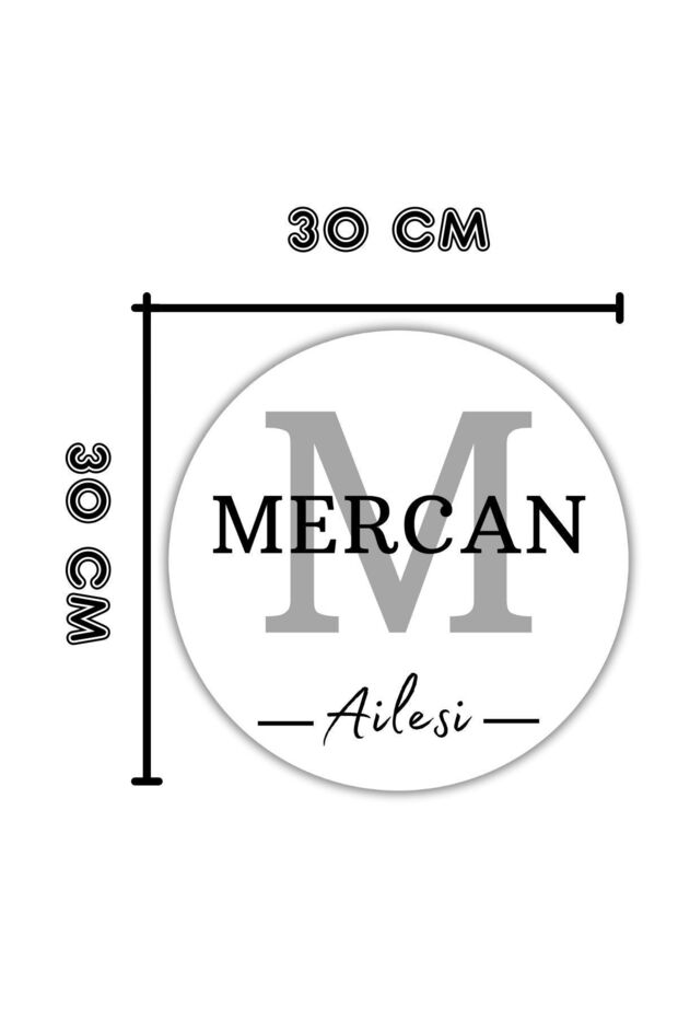 Modern Ahşap Kapı Süsü - Gri Harf Kişiye Özel Soyisim Duvar Süsü - Dış Mekan Kapi Susu - 4