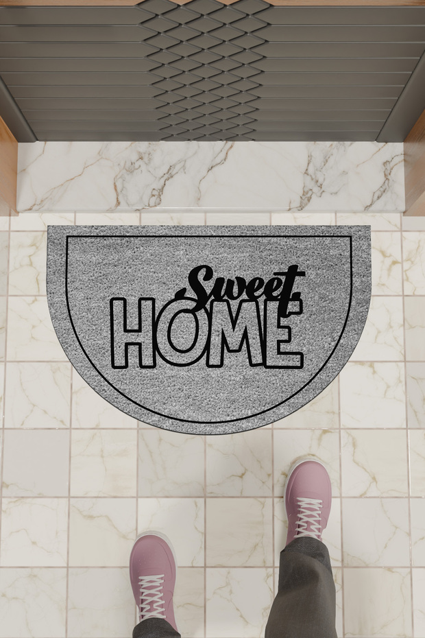 1Modern Digital Doormat Gray Sweet Home Doormat - Front Door Mat