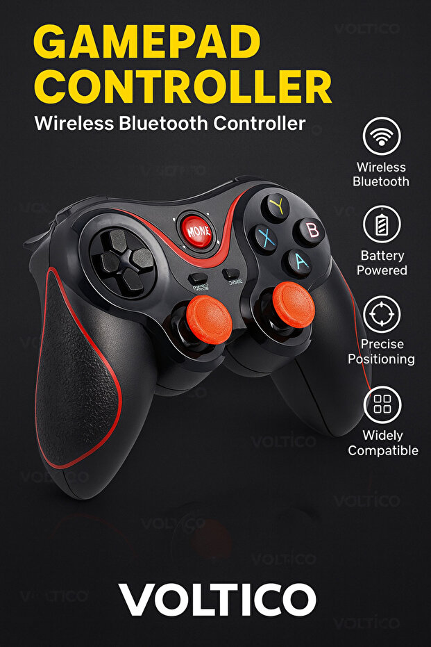 Kablosuz Bluetooth Gamepad Controller – Telefon, Tablet ve PC Uyumlu - 1
