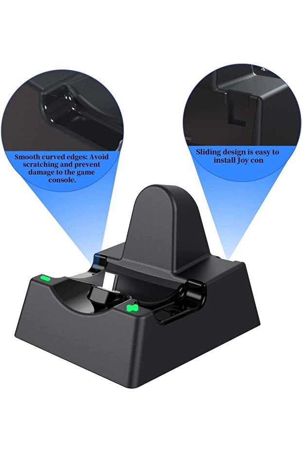 Charging Dock Compatible Nintendo Switch 9.4X7.8X7.3Cm Usb C Charging Stable Power Output Compact - 2