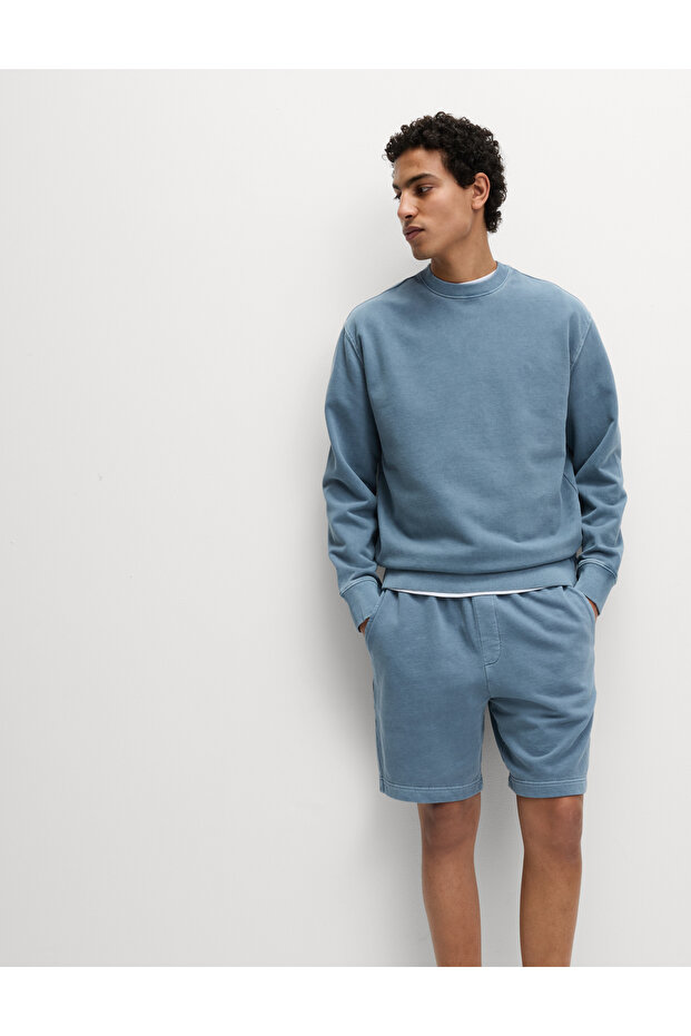 Saf Pamuklu Sweatshirt - 4